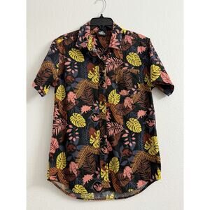 Jurassic World Our Universe Button Up Shirt Hawaiian Style Size S/M